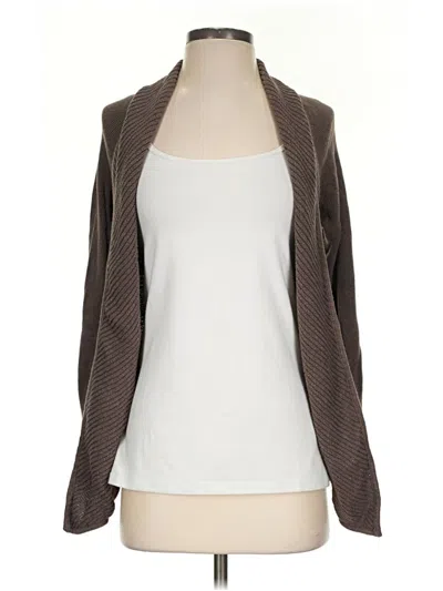 Pre-owned Vince Camuto Cardigan Sweater In Brown