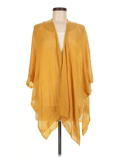 Pre-owned Vince Camuto Cardigan Sweater In Gold