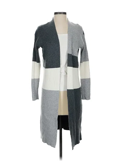 Pre-owned Vince Camuto Cardigan Sweater In Gray