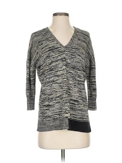 Pre-owned Vince Camuto Cardigan Sweater In Gray