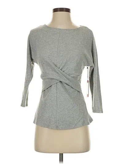 Pre-owned Vince Camuto Cardigan Sweater In Gray