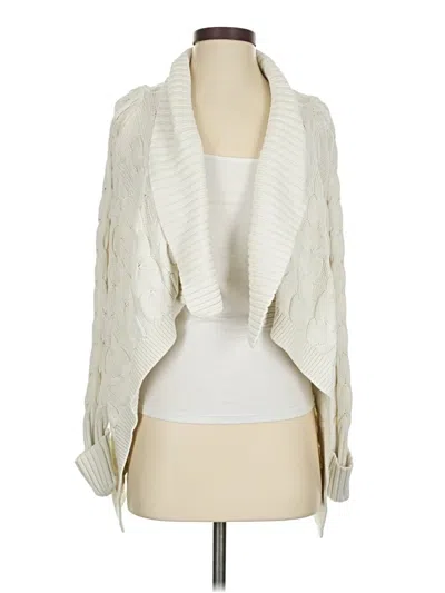 Pre-owned Vince Camuto Cardigan Sweater In Ivory