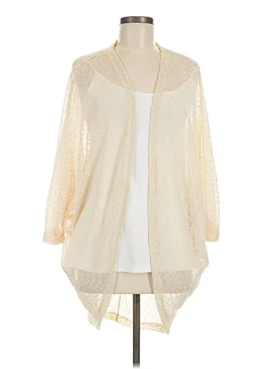 Pre-owned Vince Camuto Cardigan Sweater In Ivory