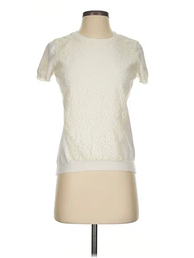 Pre-owned Vince Camuto Cardigan Sweater In Ivory