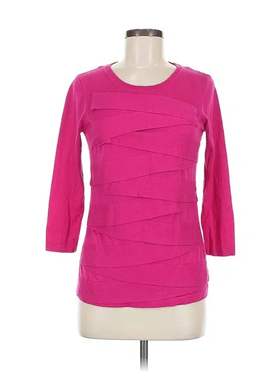 Pre-owned Vince Camuto Cardigan Sweater In Pink