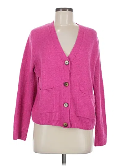 Pre-owned Vince Camuto Cardigan Sweater In Pink