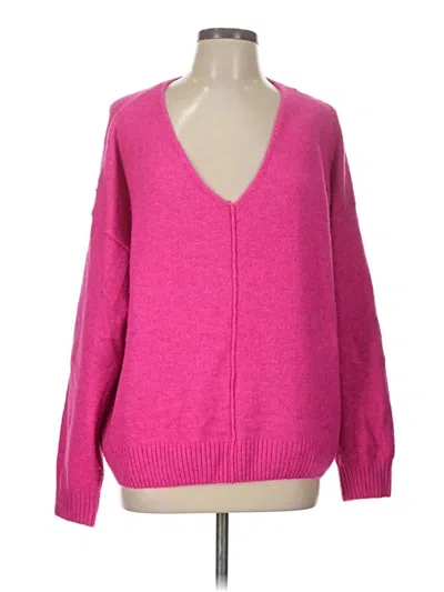 Pre-owned Vince Camuto Cardigan Sweater In Pink