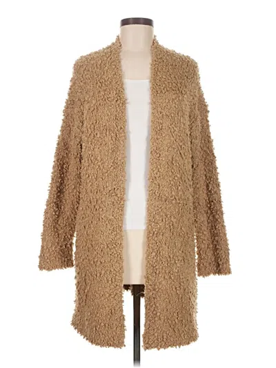 Pre-owned Vince Camuto Cardigan Sweater In Tan