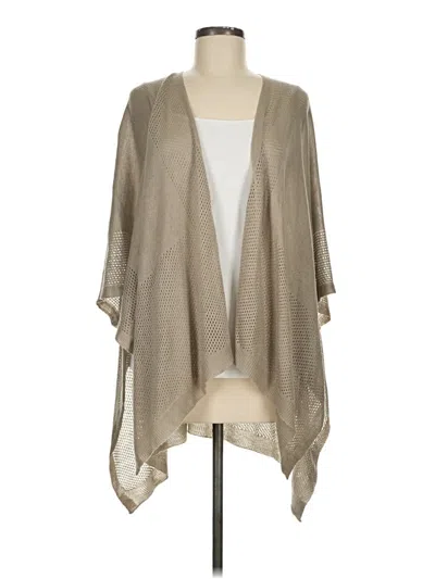 Pre-owned Vince Camuto Cardigan Sweater In Tan