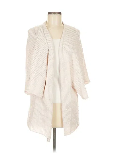 Pre-owned Vince Camuto Cardigan Sweater In White