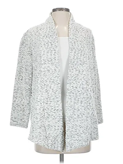 Pre-owned Vince Camuto Cardigan Sweater In White