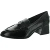 Vince Camuto Carissla Loafer Womens Solid Leather Pumps In Black Leather