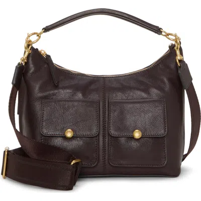 Vince Camuto Carly Leather Shoulder Bag In Brown