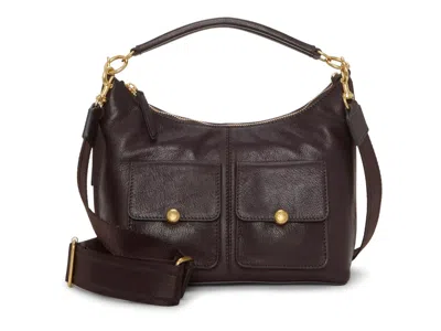 Vince Camuto Carly Leather Shoulder Bag In Brown