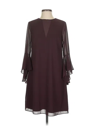 Pre-owned Vince Camuto Casual Dress In Burgundy