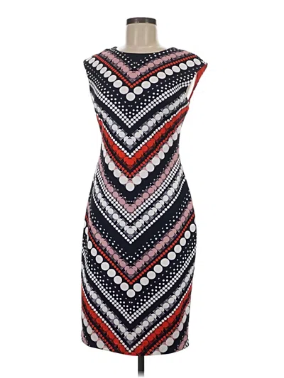 Pre-owned Vince Camuto Casual Dress In Burgundy