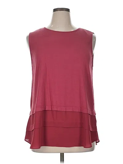 Pre-owned Vince Camuto Casual Dress In Burgundy