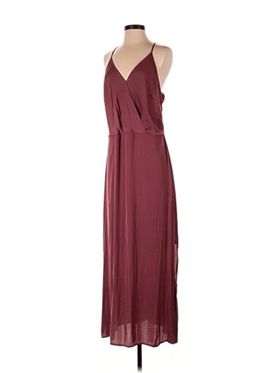 Pre-owned Vince Camuto Casual Dress In Burgundy