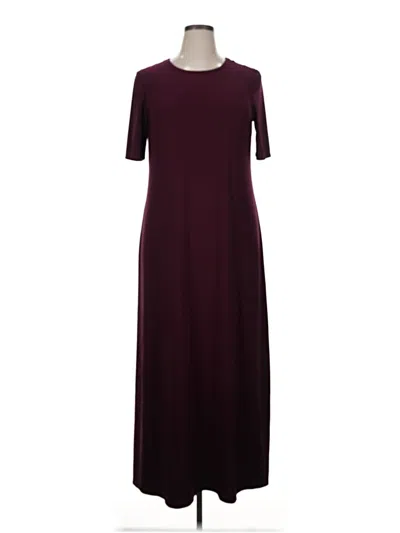 Pre-owned Vince Camuto Casual Dress In Burgundy