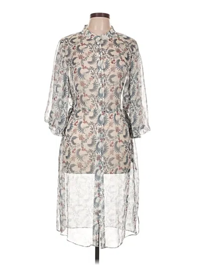 Pre-owned Vince Camuto Casual Dress In Gray