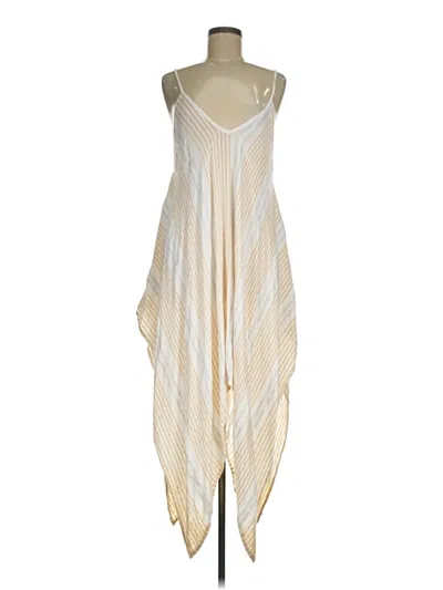 Pre-owned Vince Camuto Casual Dress In Ivory