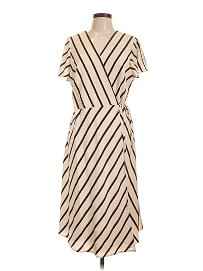 Pre-owned Vince Camuto Casual Dress In Ivory