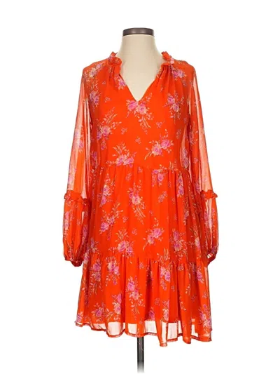 Pre-owned Vince Camuto Casual Dress In Orange