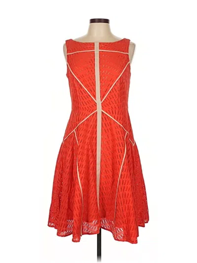 Pre-owned Vince Camuto Casual Dress In Orange