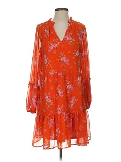 Pre-owned Vince Camuto Casual Dress In Orange