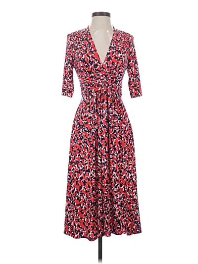 Pre-owned Vince Camuto Casual Dress In Red