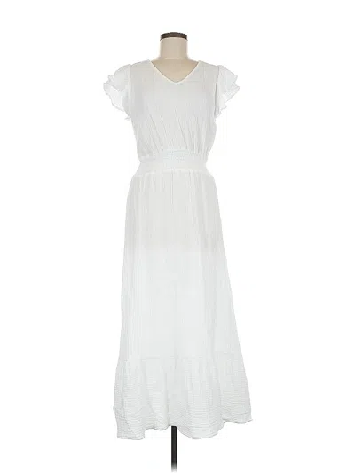 Pre-owned Vince Camuto Casual Dress In White