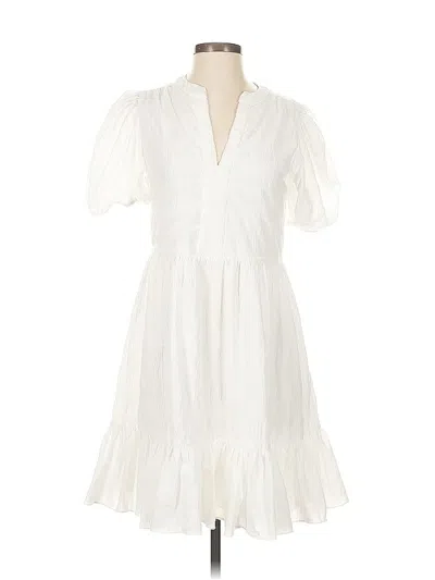 Pre-owned Vince Camuto Casual Dress In White