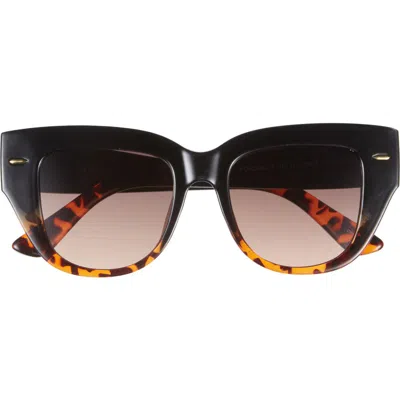 Vince Camuto Cat Eye Sunglasses In Black Tortoise