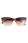 Vince Camuto Cat Eye Sunglasses In Tortoise/rose