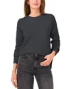 Vince Camuto Center Seam Crewneck Sweater In Medium Heather Grey