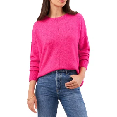 Vince Camuto Center Seam Crewneck Sweater In Paradox