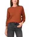 Vince Camuto Center Seam Crewneck Sweater In Sierra