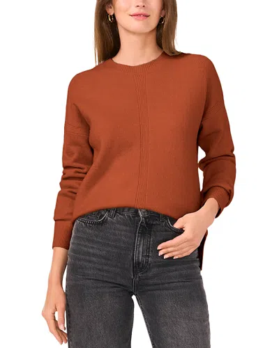 Vince Camuto Center Seam Crewneck Sweater In Sierra