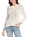 Vince Camuto Center Seam Sweater In White