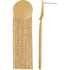 Vince Camuto Chain Fringe Drop Earrings In Gold Tone