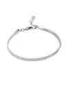 Vince Camuto Silvertone Snake Chain Line Bracelet In Silver-tone