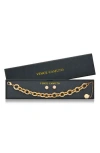 Vince Camuto Chain Link Bracelet & Cubic Zirconia Stud Earrings Gift Set In Gold