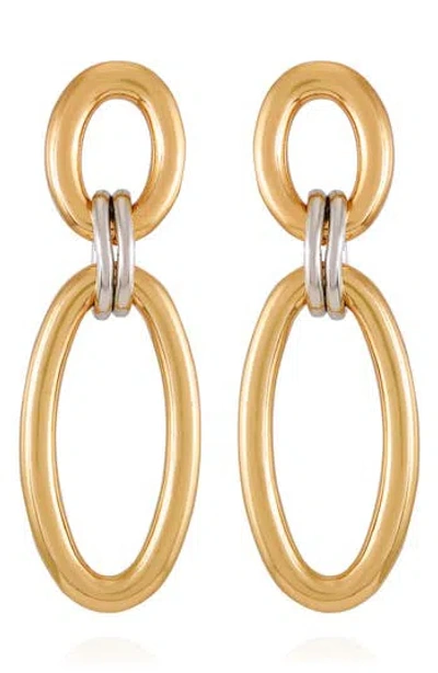 Vince Camuto Chain Link Drop Earrings In Gold