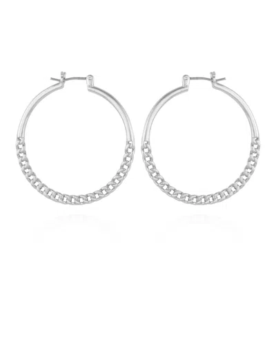 VINCE CAMUTO CHAIN LINK HOOP EARRINGS