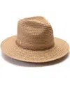 VINCE CAMUTO CHAIN TRIM OVERSIZED STRAW PANAMA HAT