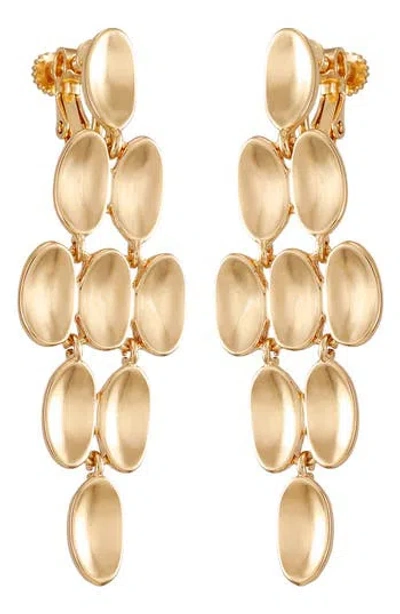 Vince Camuto Chandelier Clip-on Earrings In Gold