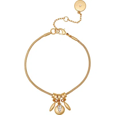 Vince Camuto Charm Bracelet In Goldtone
