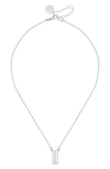 Vince Camuto Charm Pendant Necklace In Silver Tone