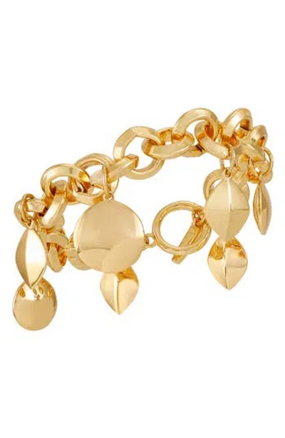 Vince Camuto Charmy Toggle Chain Bracelet In Goldtone