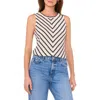 Vince Camuto Chevron Stripe Sleeveless Top In Multi